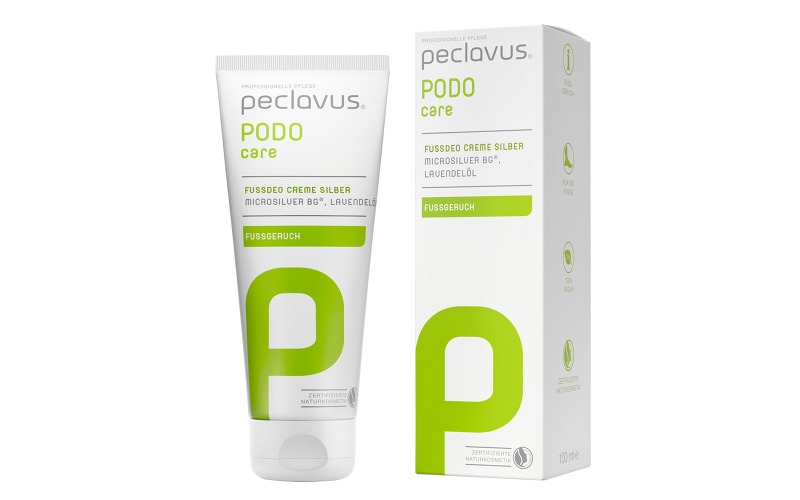 Peclavus Fußdeo Creme Silber (Крем-дезодорант для ног с серебром), 100 мл