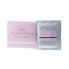 GHC Placental Cosmetic Маска плацентарная с коэнзимом Q10 GHC PLACENTAL 3D МASK WITH Q10, 5 шт