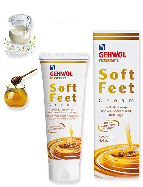 Шёлковый крем "Молоко и мёд" с гиалуроновой кислотой (Soft Feet), 125 мл