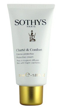 Sothys Крем защитный Clarte & Comfort для чувствительной  кожи и кожи с куперозо, 50 мл
