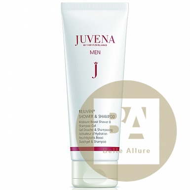 REJUVEN® MEN SHOWER & SHAMPOO Moisture Boost Shower & Shampoo Gel Увлажняющий гель для душа и шампунь для мужчин, 200 мл, фото