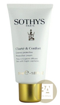 Sothys Крем защитный Clarte & Comfort для чувствительной  кожи и кожи с куперозо, 50 мл 